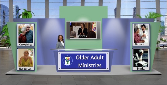 Older Adult Ministry of Mid America virtual booth at Disciples Virtual Gathering