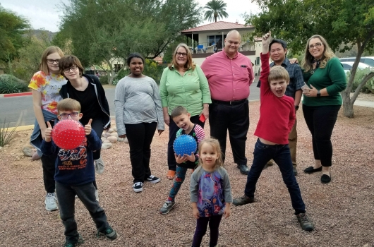 Staff and participants at the "Care for the Journey" retreat