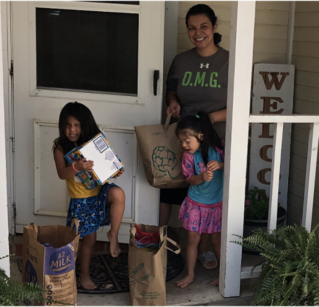 One of the two families South Hills CC was able to serve.