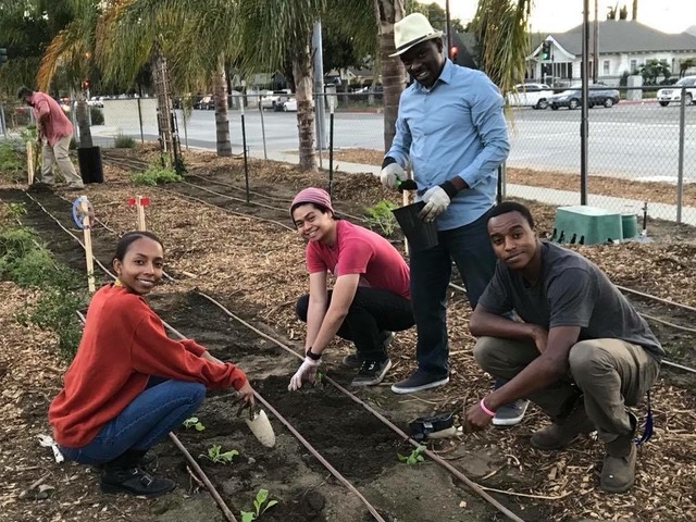 UrbanMission Community Partners SOPO cohort learning farming practices.